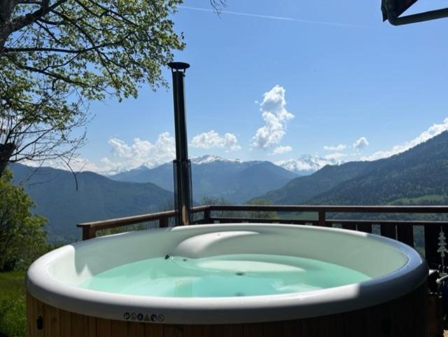 Chalet La Rioule 16 Pers Doucy Buitenkant foto
